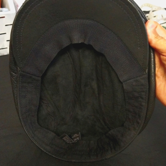 Vintage Wilsons Leather PELLE STUDIO Driver Hat Size S/M - Picture 7 of 7